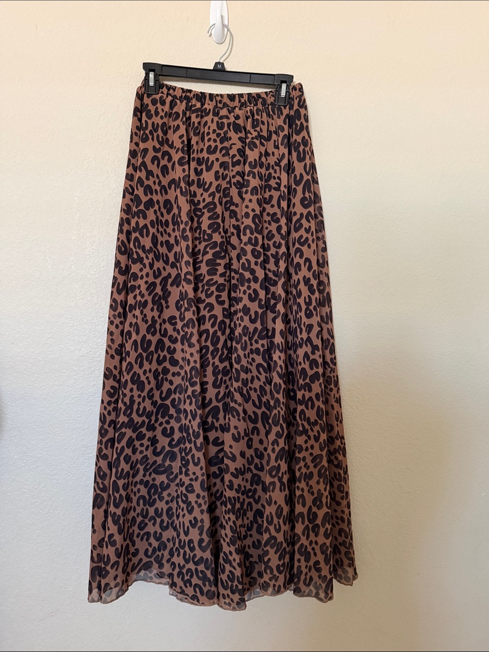 Chicwish Leopard Print Maxi Skirt in Brown and Black